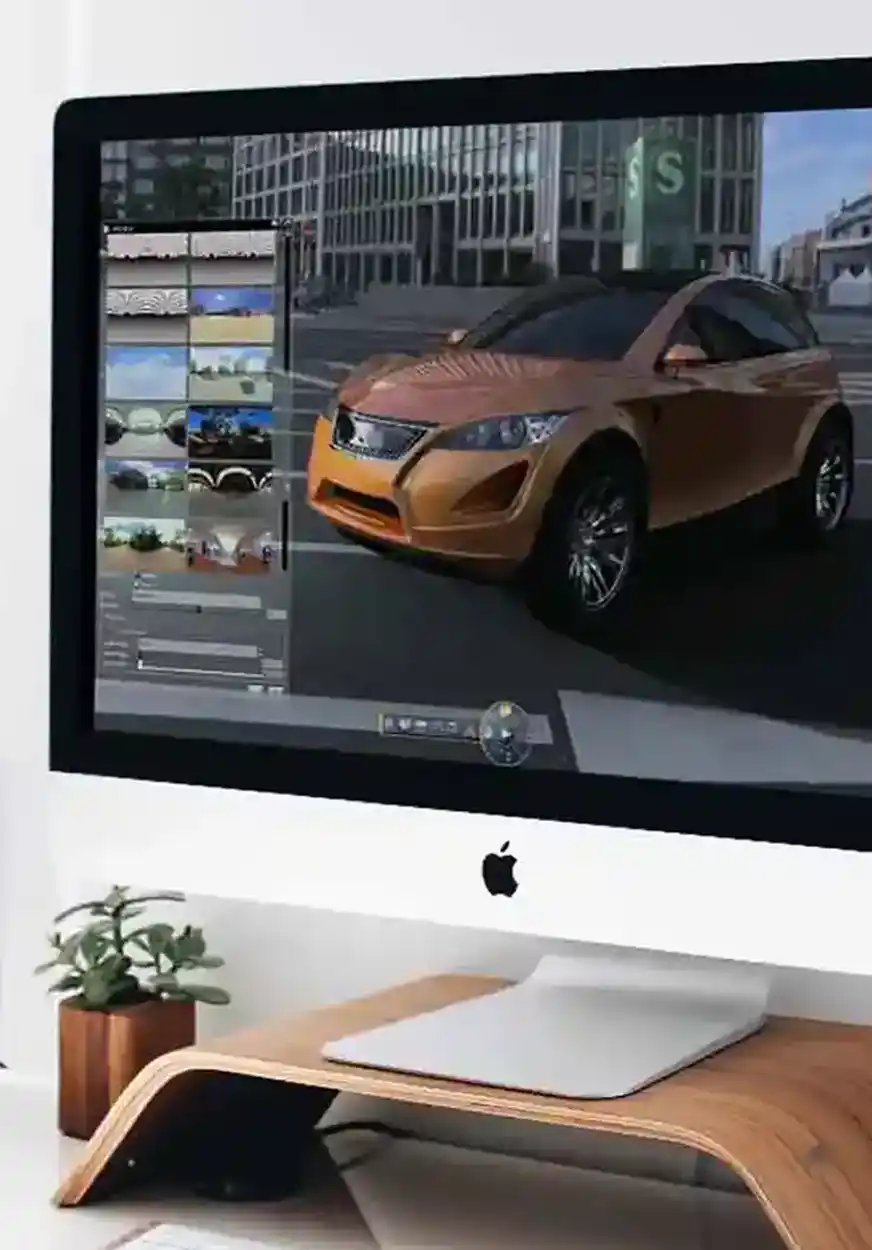 Computer mit CATIA V5 – Catia V5 Schulung 3D-Modellierung auf dem Bildschirm
